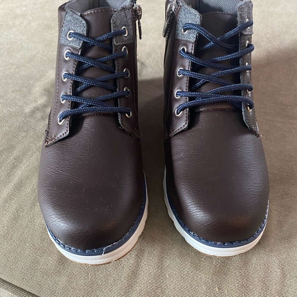 Brand new Brown dressy boots for a little boy!